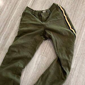 Zadig & Voltaire khaki pants with stripes